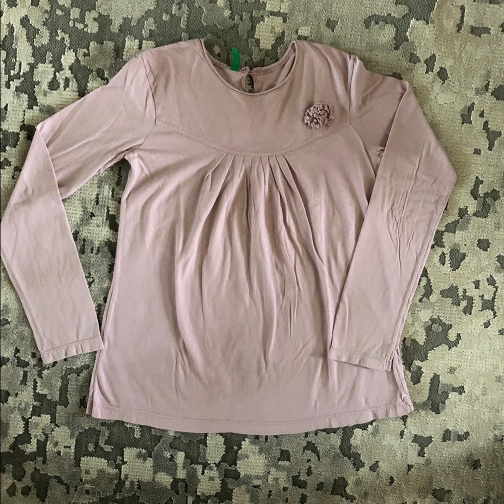 Blush pink long sleeve t-shirt